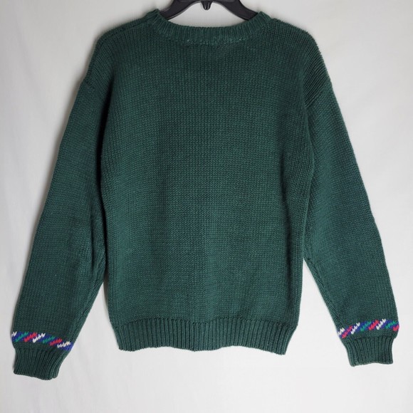 Bryn Connelly Women's Sweater Green Embellished Button Down Cardigan Size Small - Picture 7 of 10